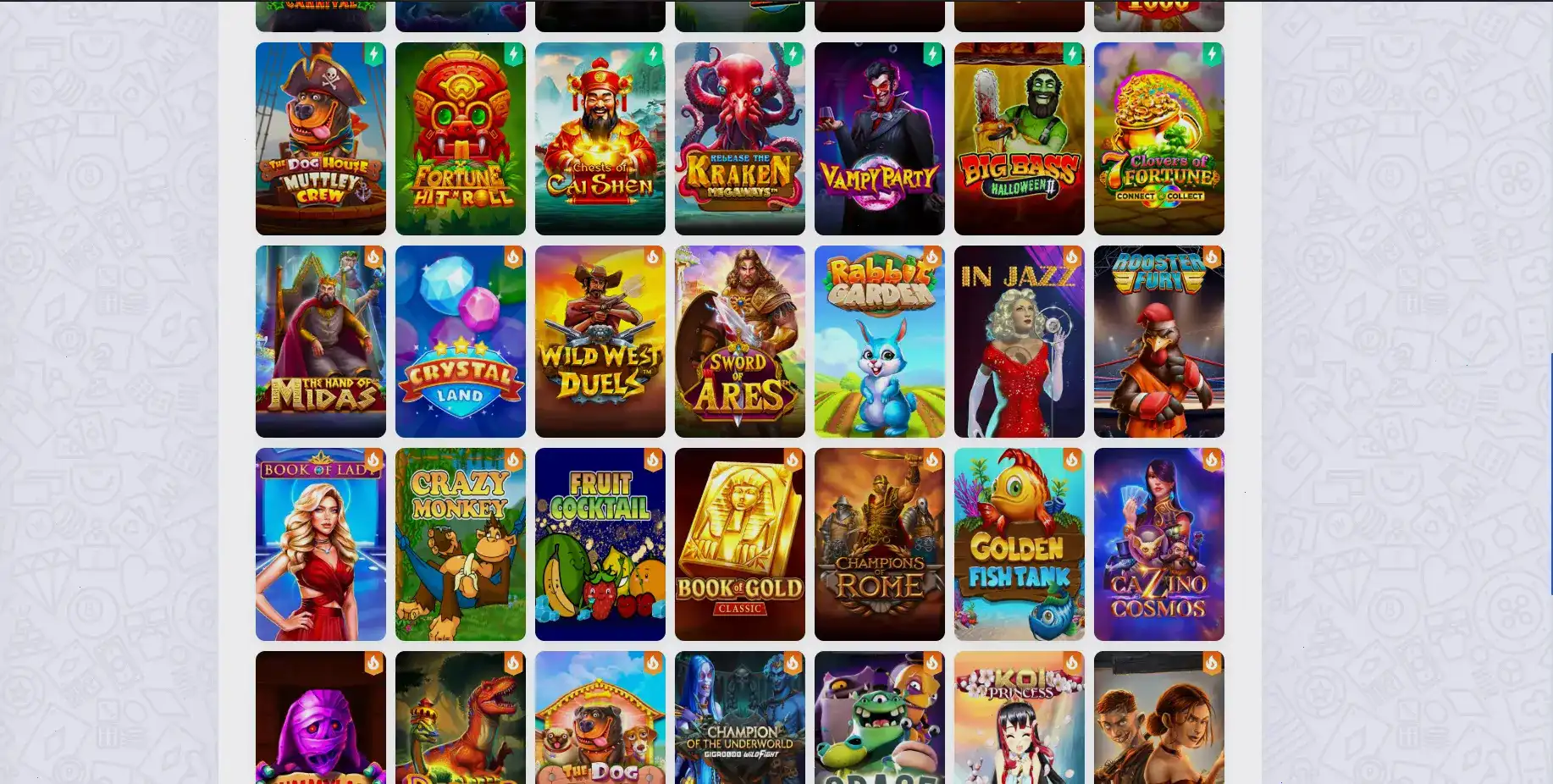 Интерфейс игрового автомата в Ауф казино